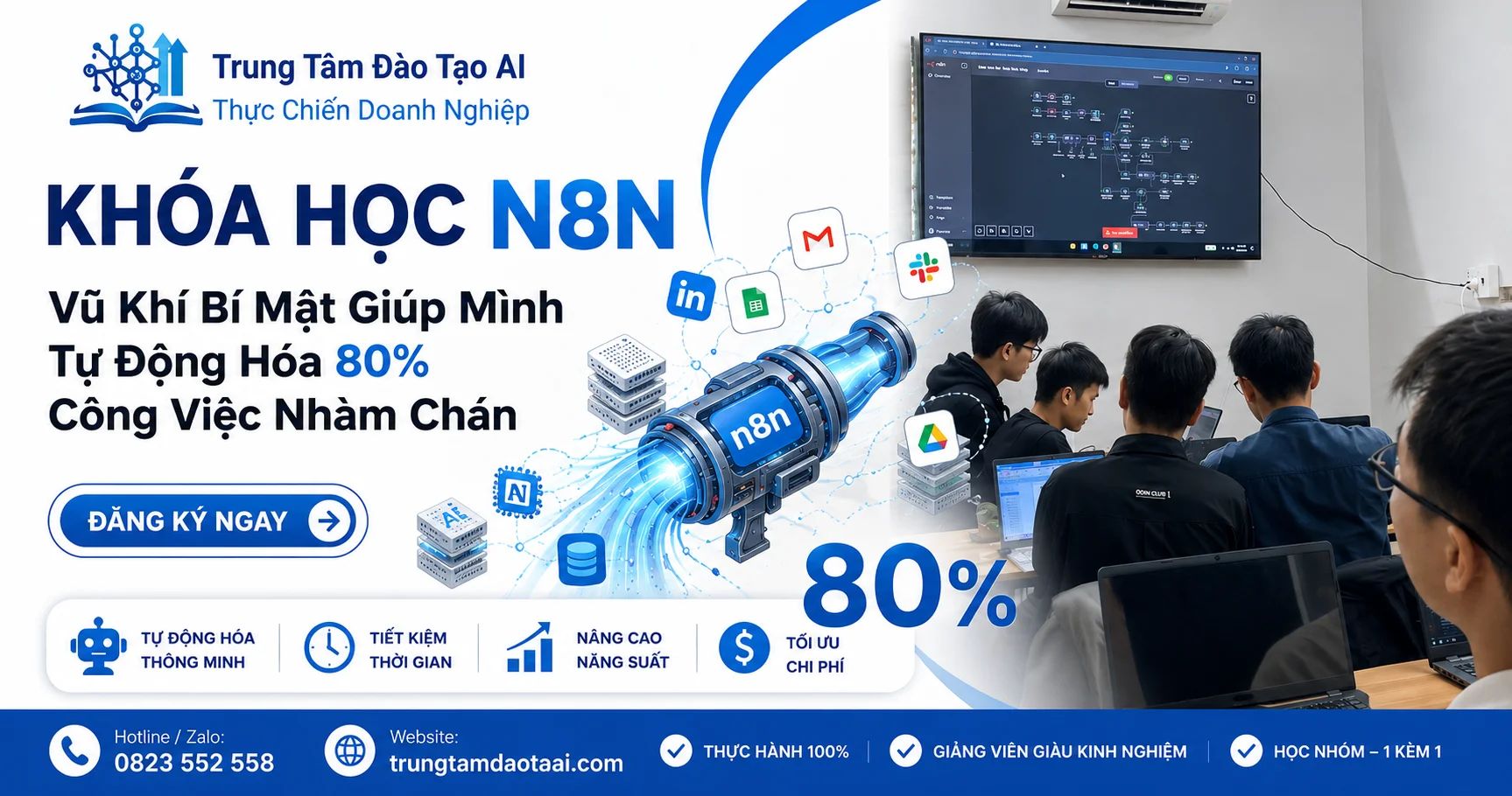 Khóa Học N8N – Làm Chủ Tự Động Hóa Workflow Người Mới
