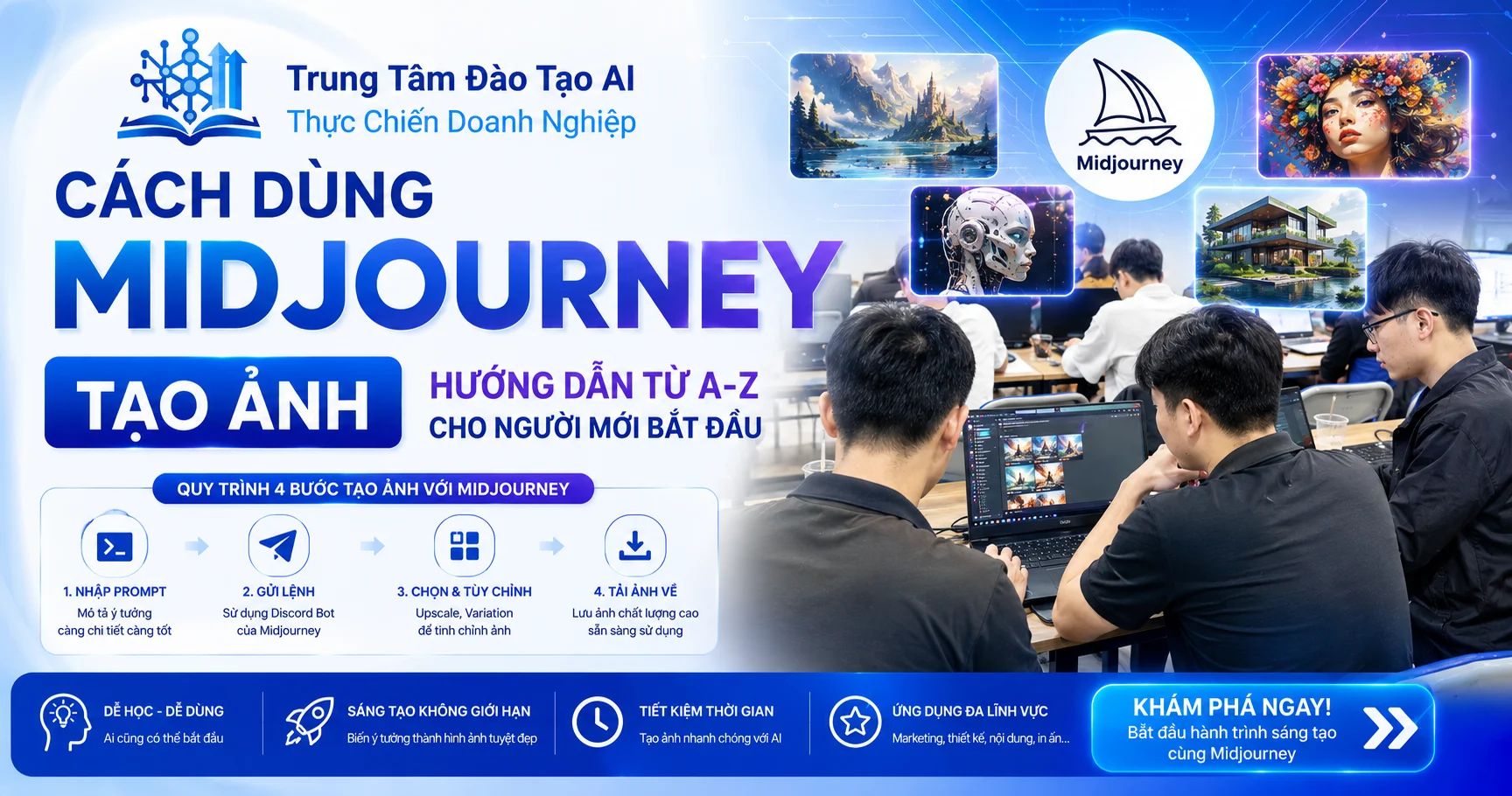 Cách Dùng Midjourney Tạo Ảnh Từ A-Z Cho Người Mới