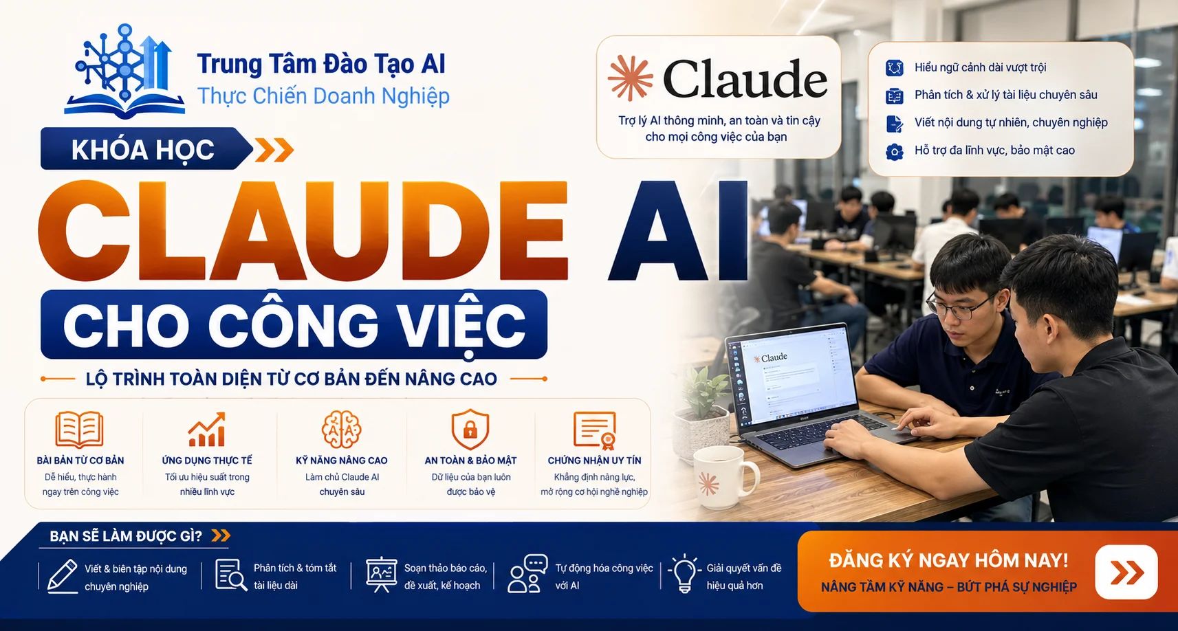 Khóa Học Claude AI Cho Công Việc: Lộ Trình Thực Chiến