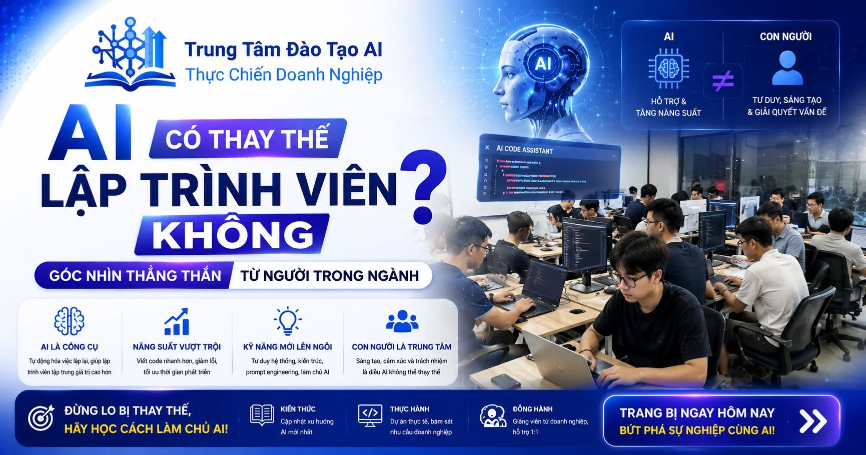 AI Có Thay Thế Lập Trình Viên Không? Góc Nhìn Thực Tế