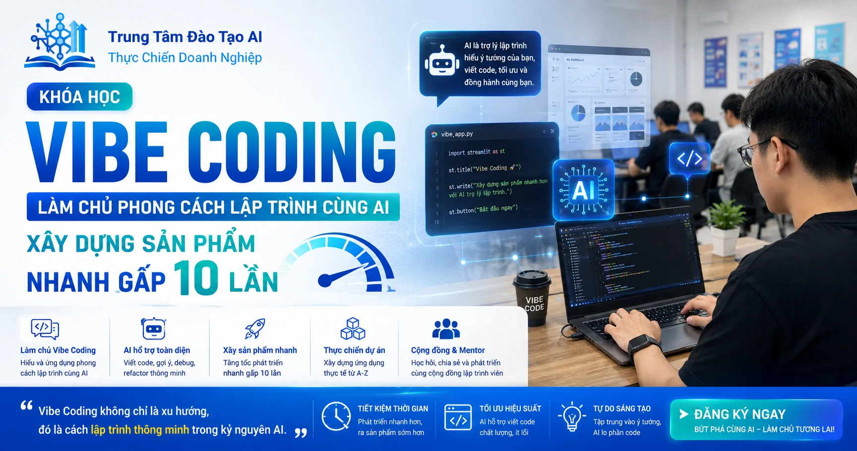  Khóa Học Vibe Coding: Làm Chủ Phong Cách Lập Trình Cùng AI